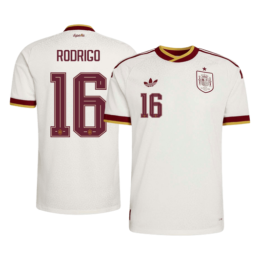 Tricouri Fotbal Spania RODRIGO #16 Deplasare Cupa Mondială 2026 Authentic