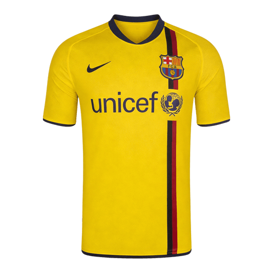 Tricouri Fotbal Vintage Barcelona Deplasare 2008/10