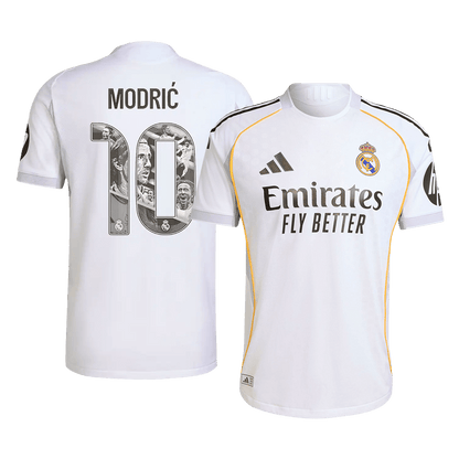 Tricouri Fotbal Real Madrid MODRIĆ Special #10 Acasă 2025/26 Authentic