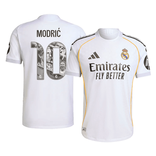 Tricouri Fotbal Real Madrid MODRIĆ Special #10 Acasă 2025/26 Authentic
