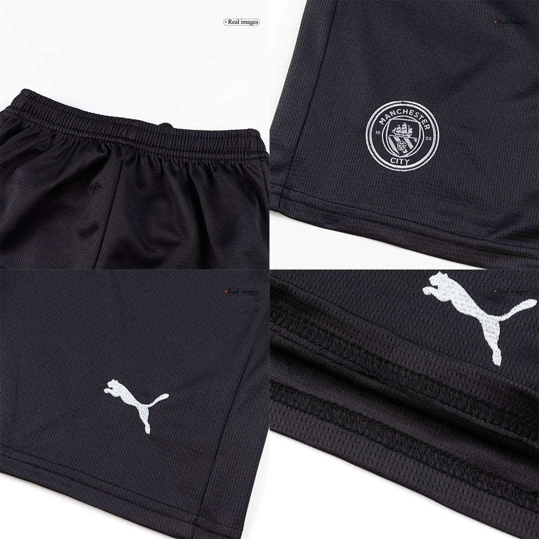 Set Tricouri Fotbal Manchester City Deplasare 2025/26 Pentru Copii