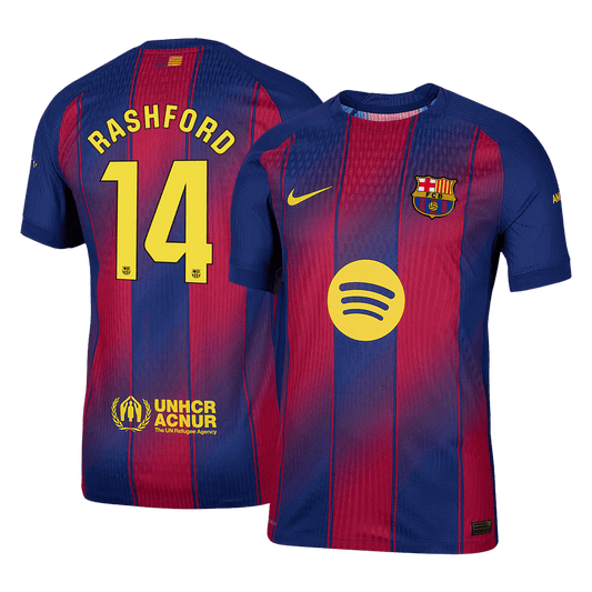 Tricouri Fotbal Barcelona RASHFORD #14 Acasă 2025/26 Authentic