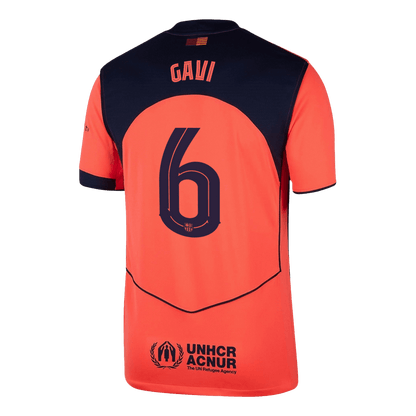 Tricouri Fotbal Barcelona GAVI #6 Treilea 2025/26 - UCL