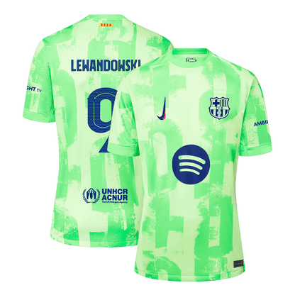Tricouri Fotbal Barcelona LEWANDOWSKI #9 Treilea 2024/25 - Super (mărime mare)