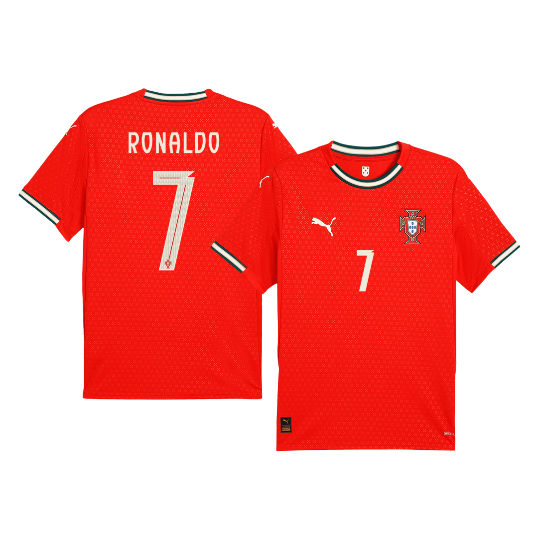 Tricouri Fotbal Portugalia RONALDO #7 Acasă 2025 (mărime mare)