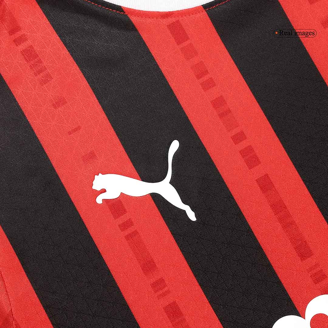 Tricouri Fotbal AC Milan RAFA LEÃO #10 Acasă 2024/25 Authentic - UCL
