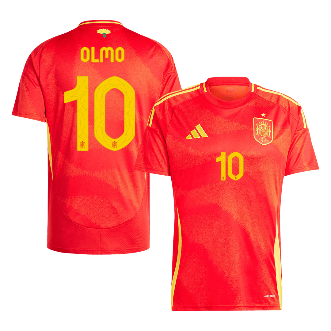 Tricouri Fotbal Spania OLMO #10 Acasă 2024