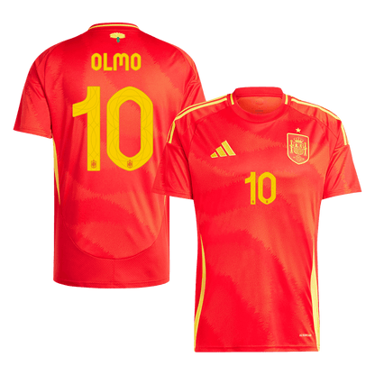 Tricouri Fotbal Spania OLMO #10 Acasă 2024