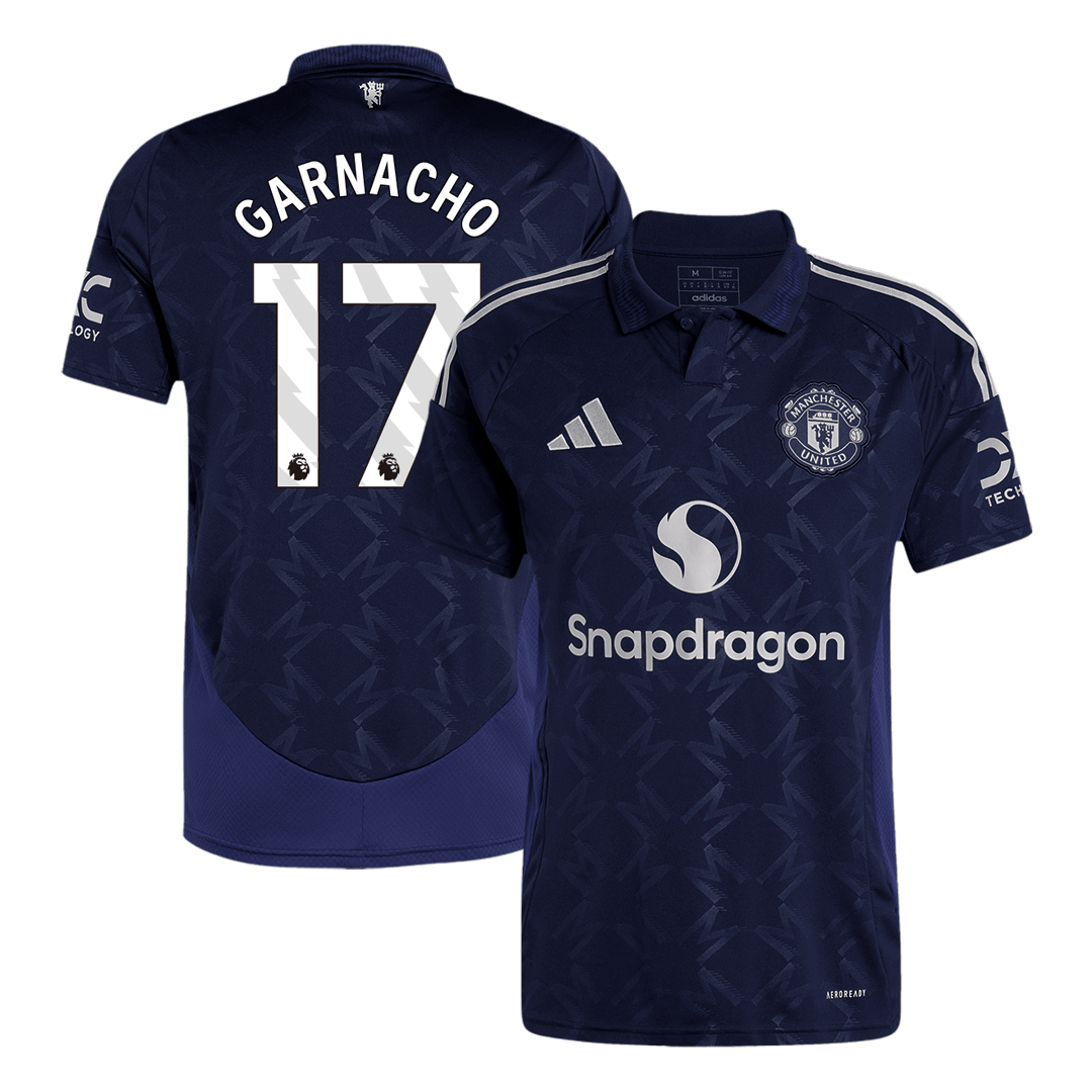 Tricouri Fotbal Manchester United GARNACHO #17 Deplasare 2024/25 (mărime mare)