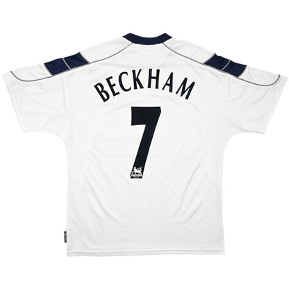 Tricouri Fotbal Vintage Manchester United BECKHAM #7 Deplasare 2000/01