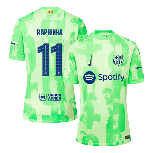 Tricouri Fotbal Barcelona RAPHINHA #11 Treilea 2024/25 UCL - Super (mărime mare)
