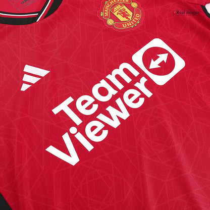 Tricouri Fotbal Manchester United HØJLUND #11 Acasă 2023/24 (mărime mare)