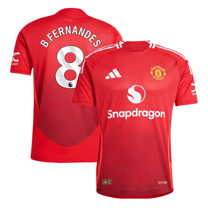 Tricouri Fotbal Manchester United B.FERNANDES #8 Acasă 2024/25 Authentic