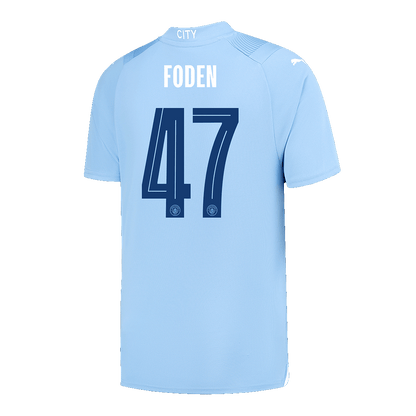 Tricouri Fotbal Manchester City FODEN #47 Acasă 2023/24 (mărime mare)