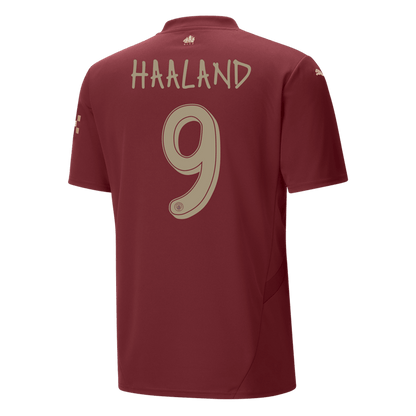 Tricouri Fotbal Manchester City HAALAND #9 Treilea 2024/25 - UCL (mărime mare)
