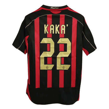 Tricouri Fotbal Vintage AC Milan KAKA' #22 Acasă 2006/07