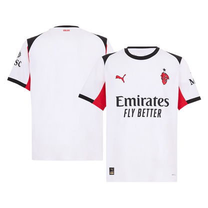 Tricouri Fotbal AC Milan Deplasare 2025/26 (mărime mare)