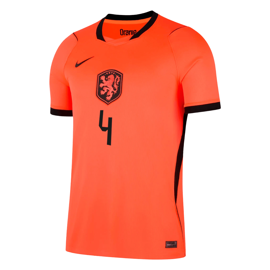 Tricouri Fotbal Netherlands VIRGIL #4 Acasă Cupa Mondială 2026