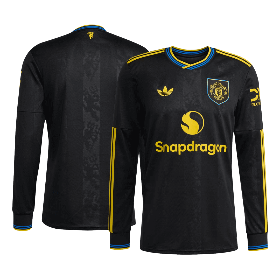 Tricouri Fotbal Manchester United Treilea 2025/26 Mânecă Lungă