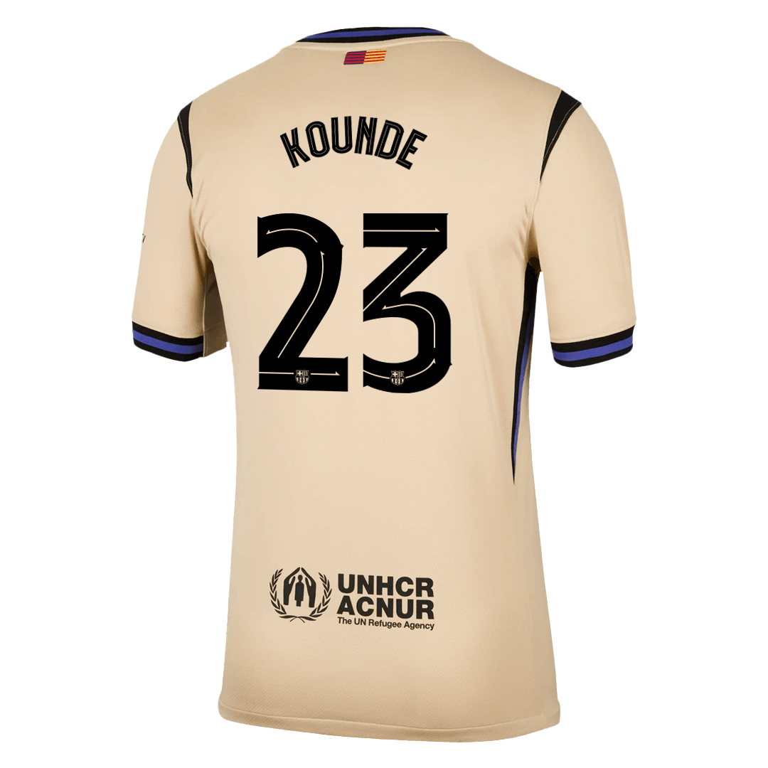 Tricouri Fotbal Barcelona KOUNDE #23 Deplasare 2025/26 - UCL