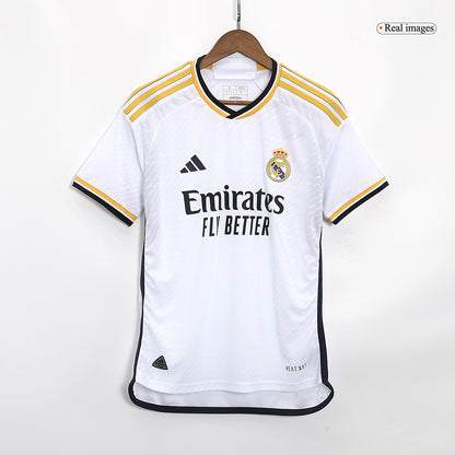 Tricouri Fotbal Real Madrid MBAPPÉ #9 Acasă 2023/24 Authentic
