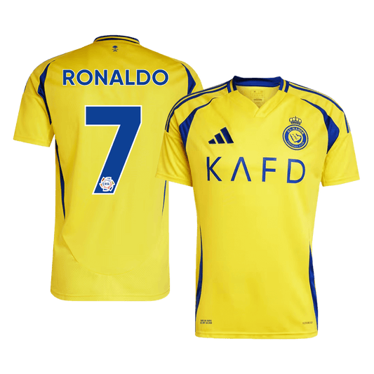 Tricouri Fotbal Al Nassr RONALDO #7 Acasă 2024/25 - Super (mărime mare)