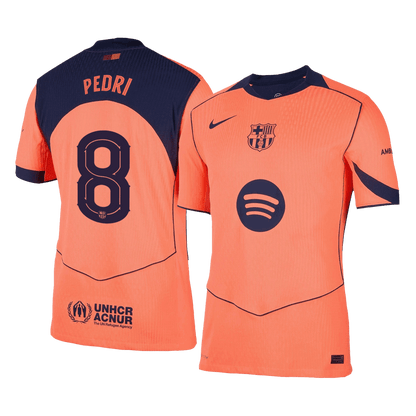 Tricouri Fotbal Barcelona PEDRI #8 Treilea 2025/26 Authentic - UCL