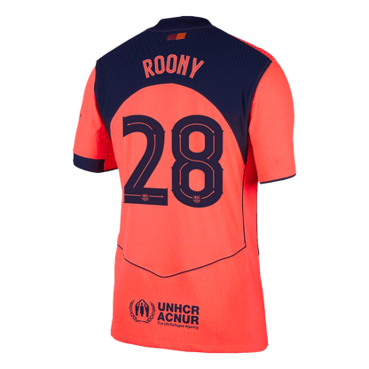 Tricouri Fotbal Barcelona ROONY #28 Treilea 2025/26 Authentic