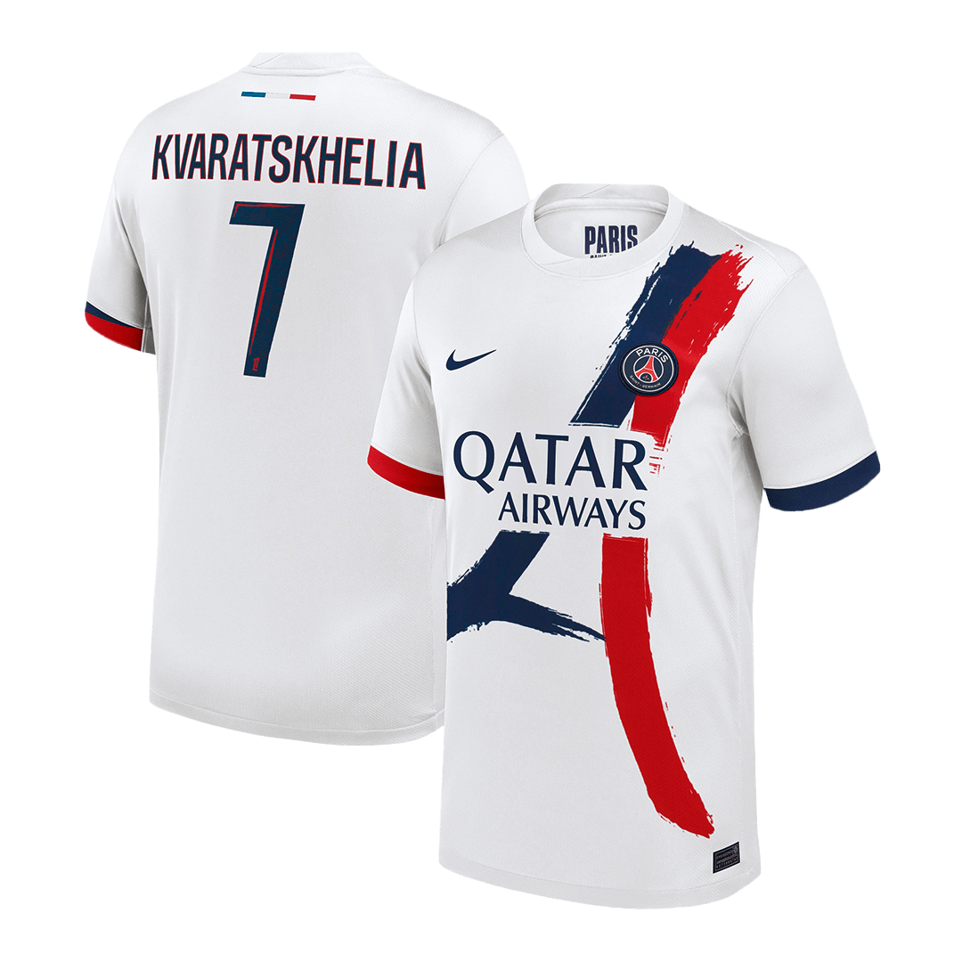 Tricouri Fotbal PSG KVARATSKHELIA #7 Deplasare 2024/25 - Super