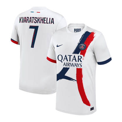 Tricouri Fotbal PSG KVARATSKHELIA #7 Deplasare 2024/25 - Super (mărime mare)