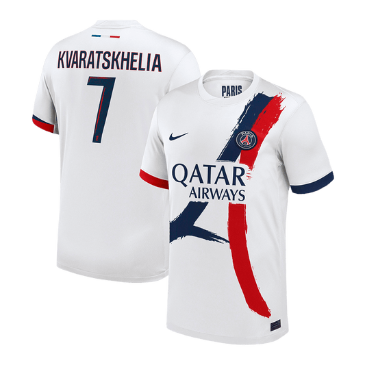 Tricouri Fotbal PSG KVARATSKHELIA #7 Deplasare 2024/25 - Super (mărime mare)