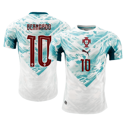 Tricouri Fotbal Portugalia BERNARDO #10 Deplasare Cupa Mondială 2026 Authentic