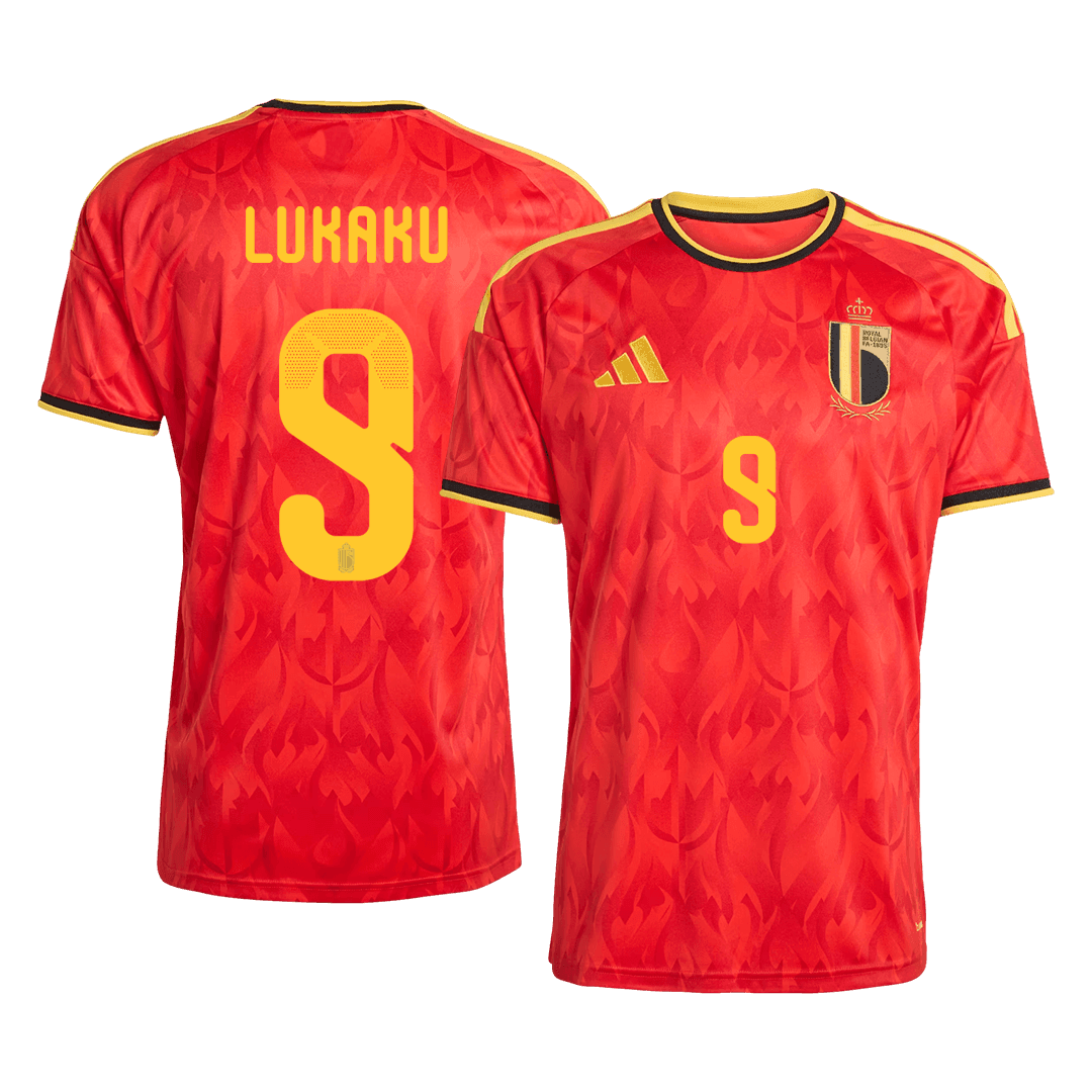Tricouri Fotbal Belgium LUKAKU #9 Acasă Cupa Mondială 2026