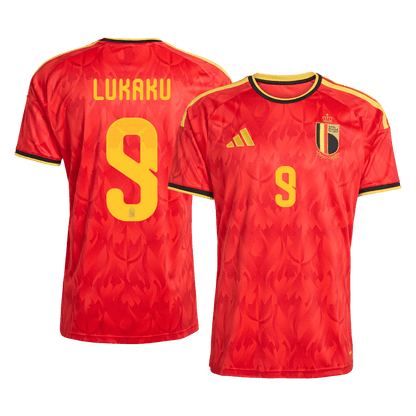 Tricouri Fotbal Belgium LUKAKU #9 Acasă Cupa Mondială 2026