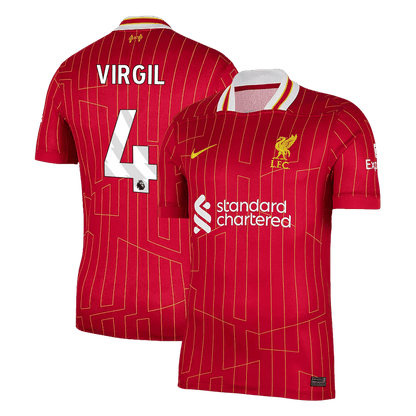 Tricouri Fotbal Liverpool VIRGIL #4 Acasă 2024/25 - Super (mărime mare)