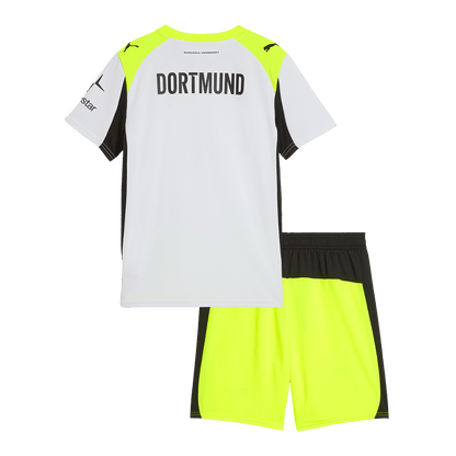 Set Tricouri Fotbal Borussia Dortmund Deplasare 2025/26 Pentru Copii