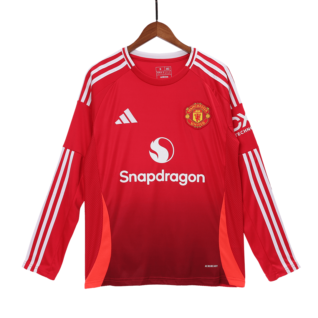 Tricouri Fotbal Manchester United Acasă 2024/25 Mânecă Lungă