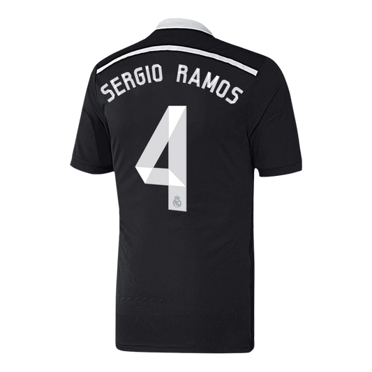 Tricouri Fotbal Vintage Real Madrid SERGIO RAMOS #4 Treilea 2014/15