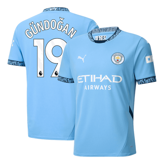 Tricouri Fotbal Manchester City GÜNDOĞAN #19 Acasă 2024/25 - Super (mărime mare)