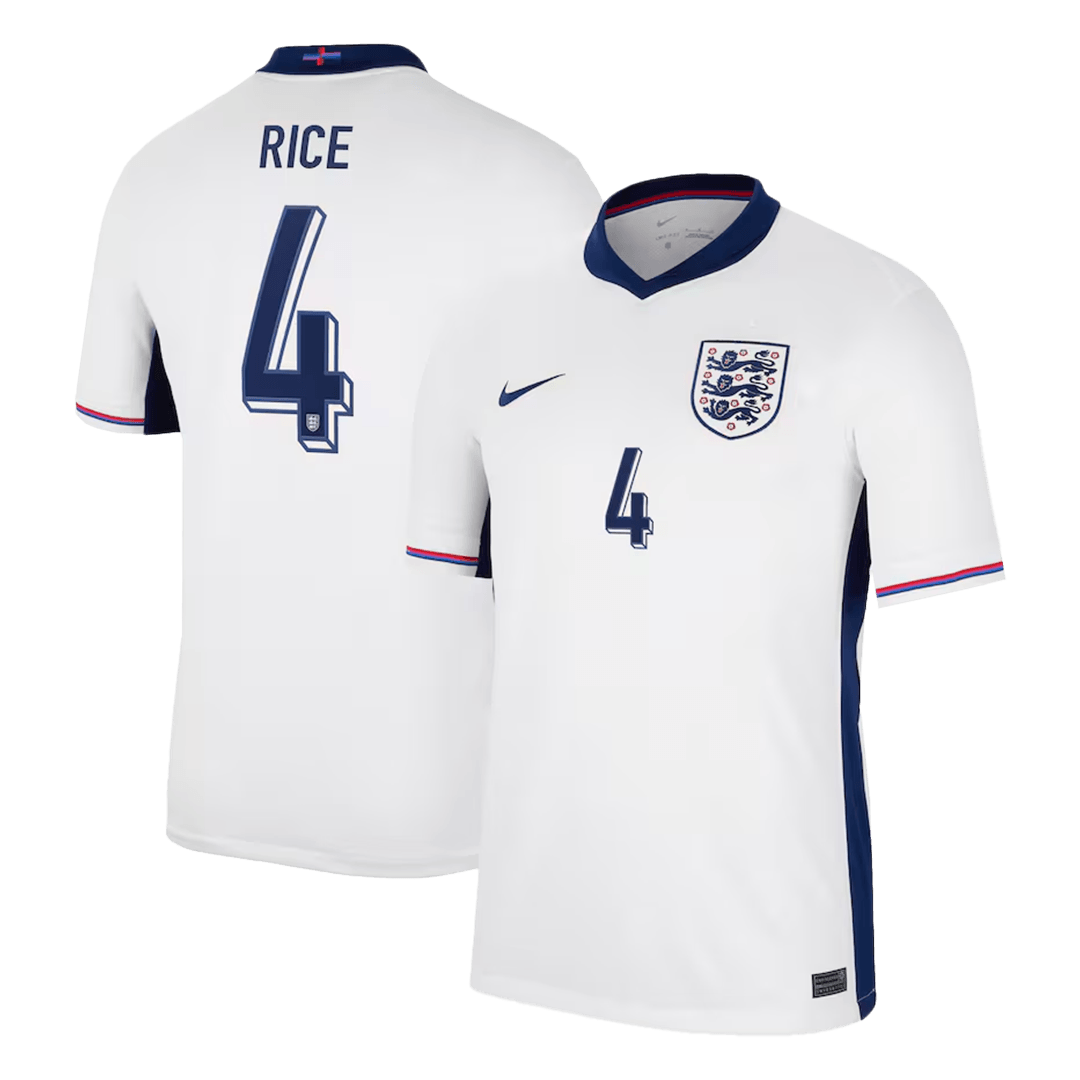 Tricouri Fotbal Anglia RICE #4 Acasă 2024 - Super