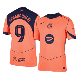Tricouri Fotbal Barcelona LEWANDOWSKI #9 Treilea 2025/26 Authentic - UCL