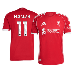Tricouri Fotbal Liverpool M.SALAH #11 Acasă 2025/26 Authentic