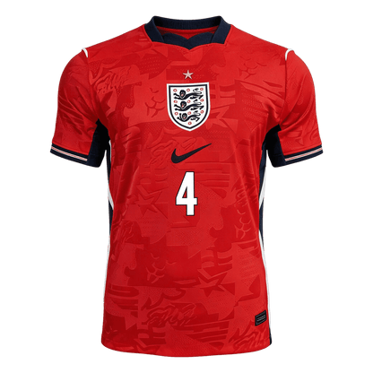 Tricouri Fotbal Anglia RICE #4 Deplasare Cupa Mondială 2026 Authentic