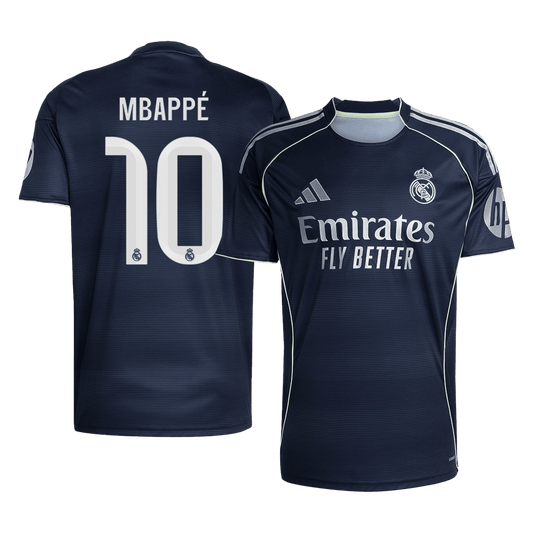 Tricouri Fotbal Real Madrid MBAPPÉ #10 Deplasare 2025/26 (mărime mare)