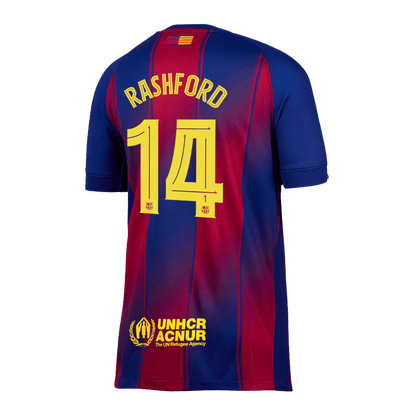 Tricouri Fotbal Barcelona RASHFORD #14 Acasă 2025/26 UCL - Premium (mărime mare)