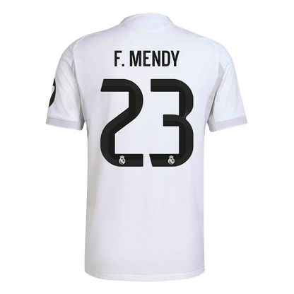 Tricouri Fotbal Real Madrid F.MENDY #23 Acasă 2025/26 Authentic