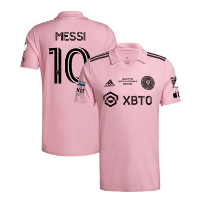 Tricouri Fotbal Inter Miami CF MESSI #10 Acasă 2023 - Leagues Cup Final (mărime mare)