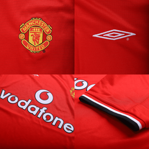 Tricouri Fotbal Vintage Manchester United Acasă 2000/02