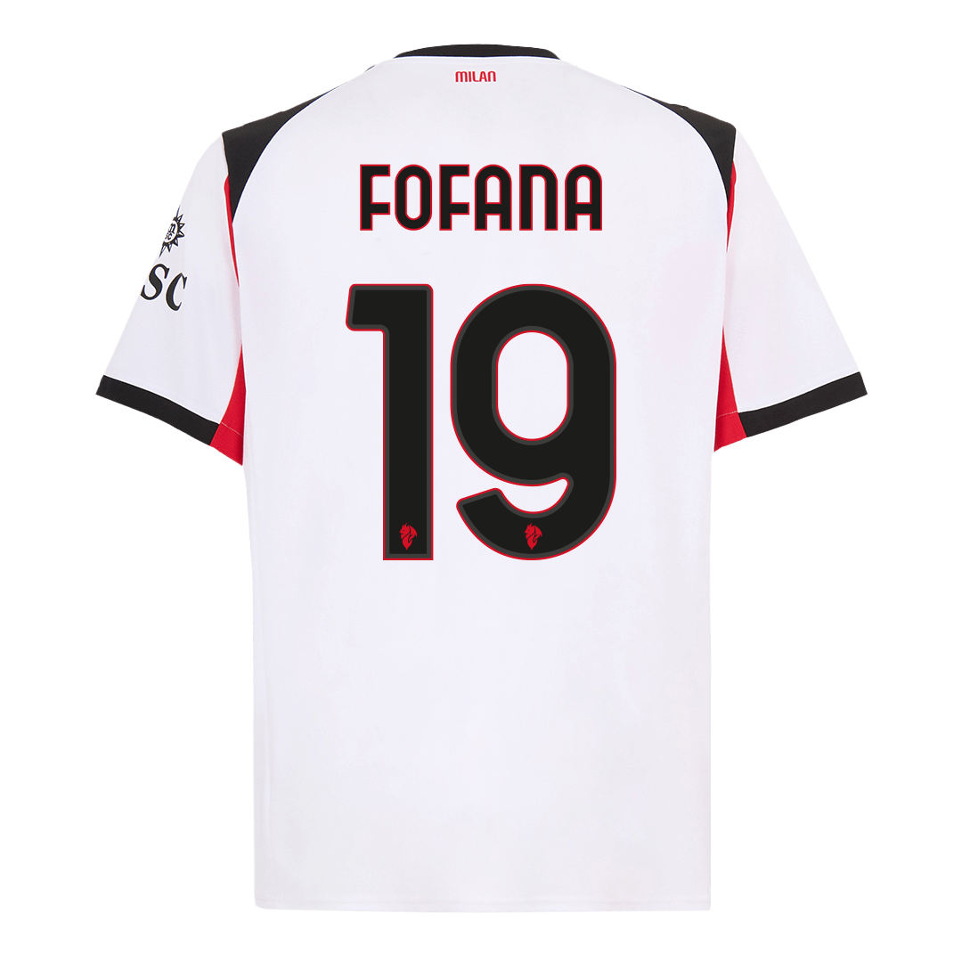 Tricouri Fotbal AC Milan FOFANA #19 Deplasare 2025/26