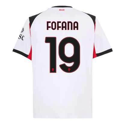 Tricouri Fotbal AC Milan FOFANA #19 Deplasare 2025/26